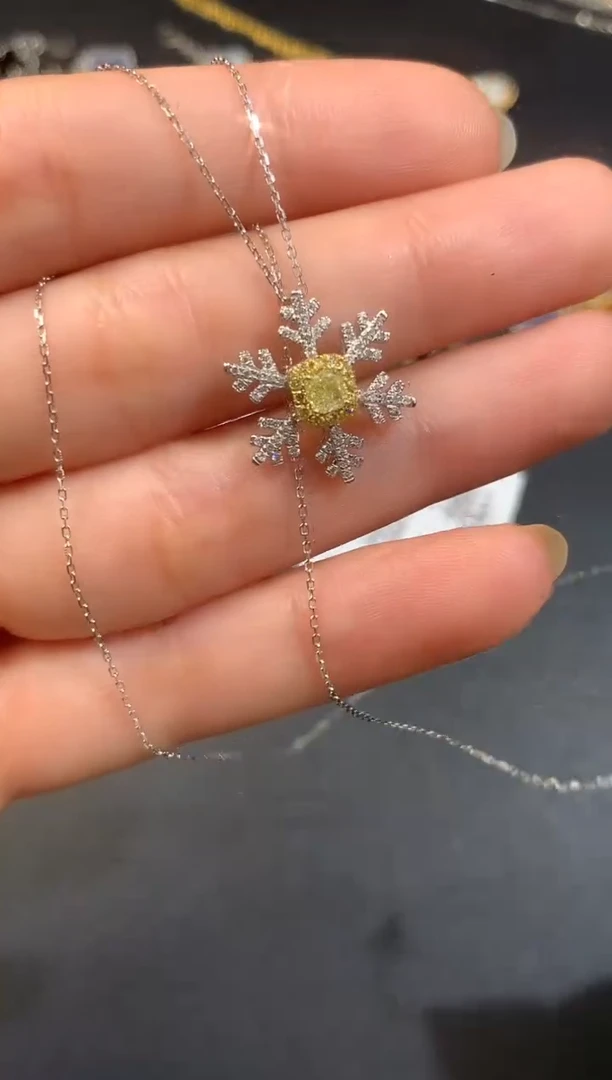 18K金镶嵌套链钻石D608|2980