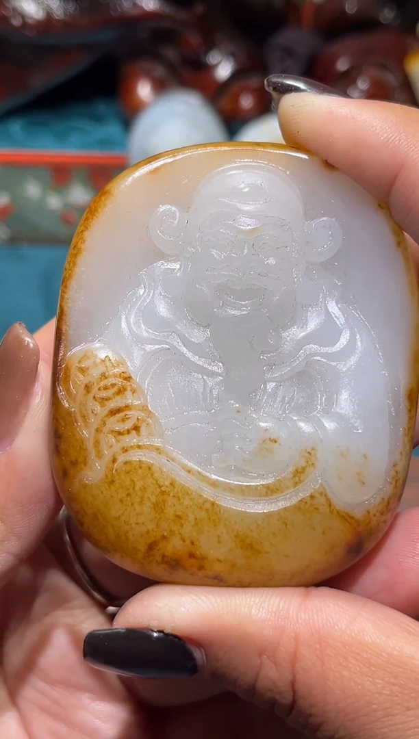 未镶嵌和田玉挂件一**凉1