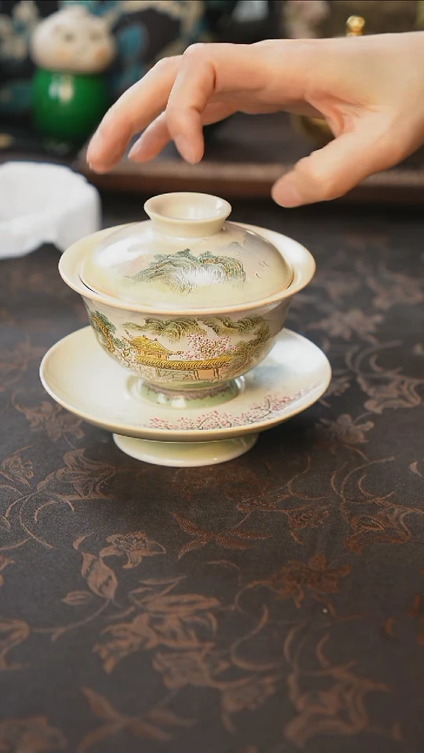 杯景德镇陶瓷杯碗柴烧多人