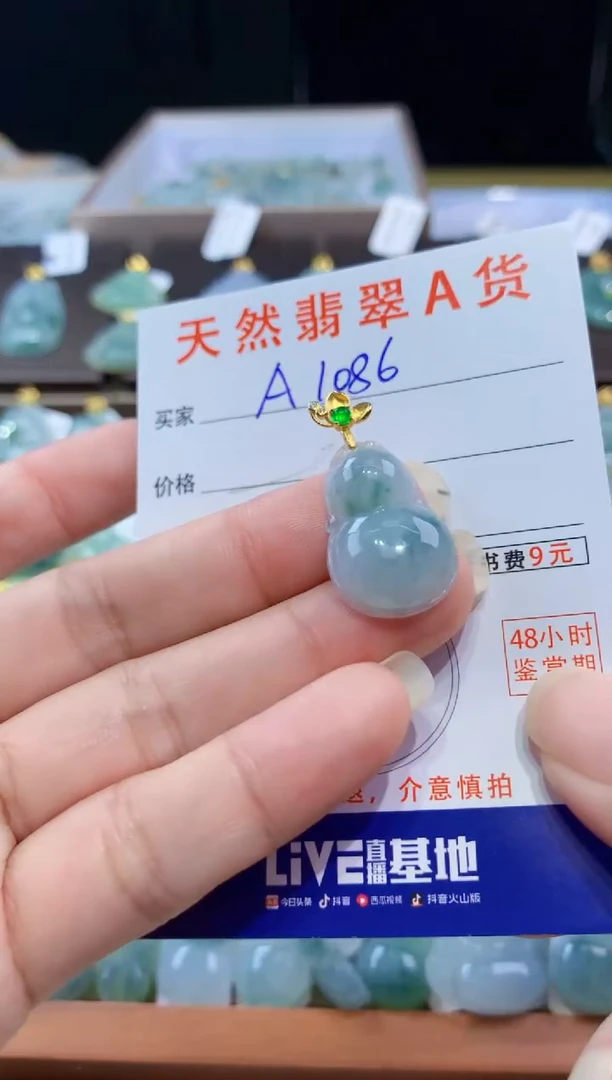 翡翠未镶嵌颈饰天然翡翠A货挂件