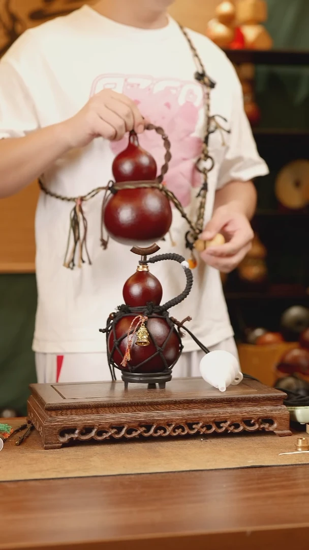 16号精品天然大漆酒葫芦一物一拍-