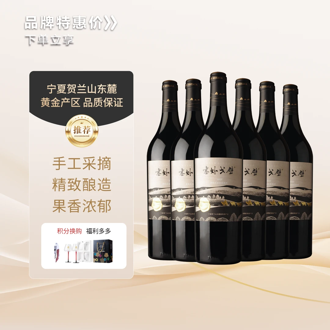 塞外戈壁丝路纪念葡萄酒宁夏贺兰山东麓产区品质优选