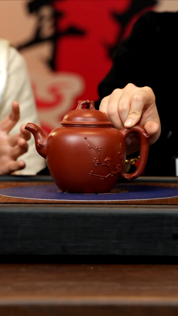 【闪购商品】紫砂茶壶GHJ 大红袍 春色满园 400cc