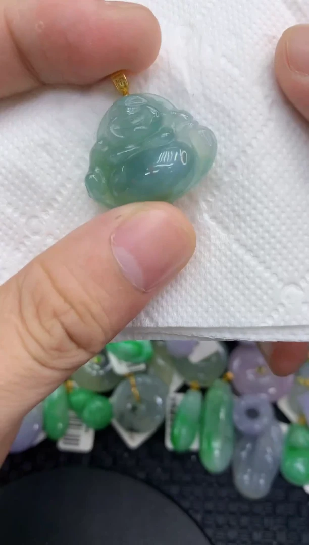 颈饰未镶嵌翡翠天然缅甸A货翡翠