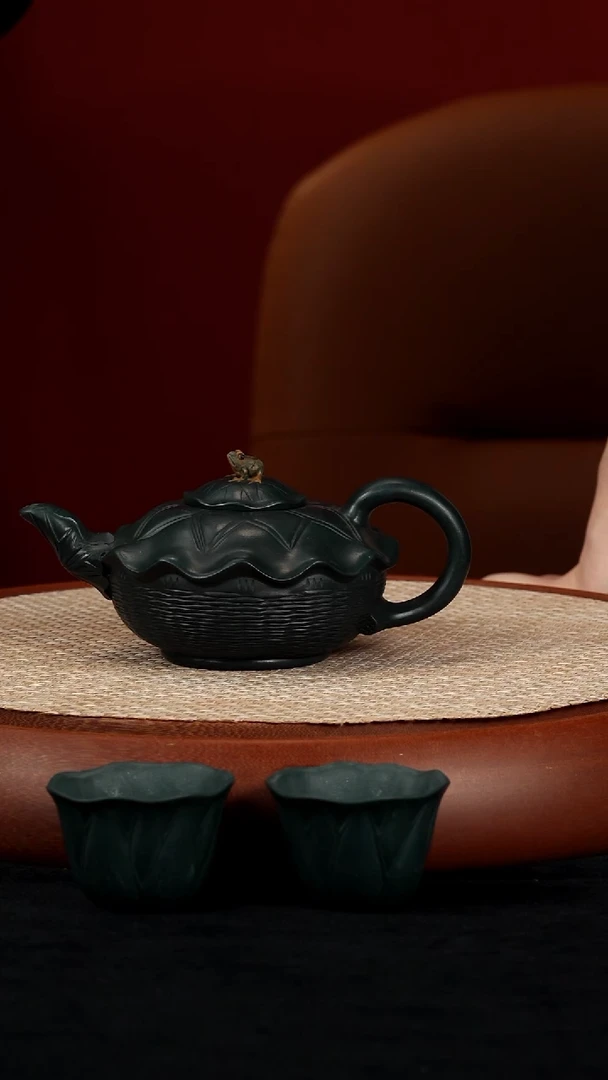 【k035】竹蛙套组宜兴紫砂GJF