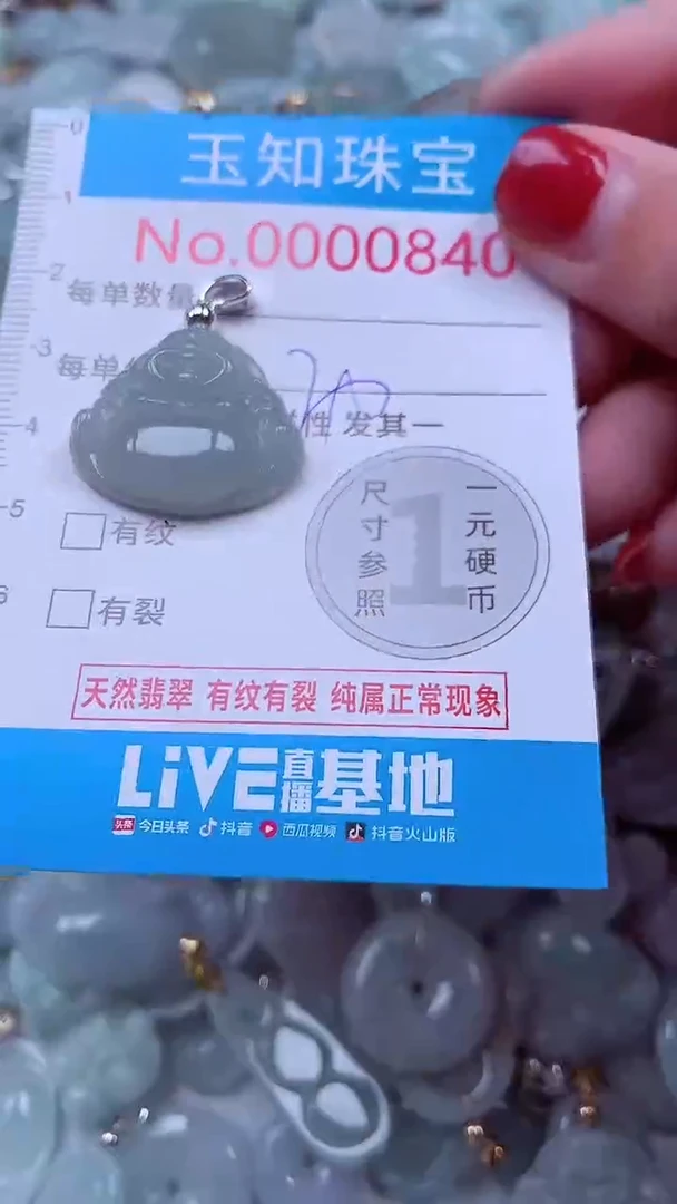 吊坠(不含链)未镶嵌翡翠840