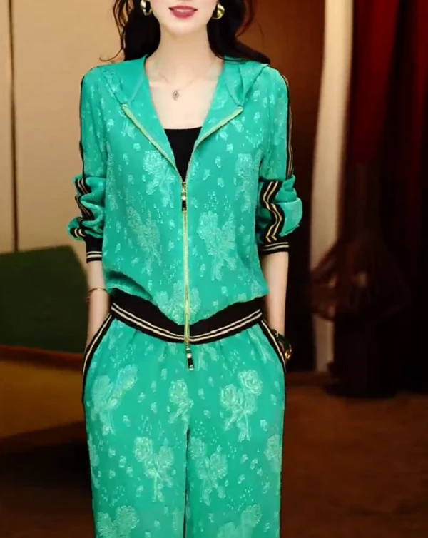 玫瑰剪花-新款2025时尚舒适百搭减龄优雅轻奢气质套装