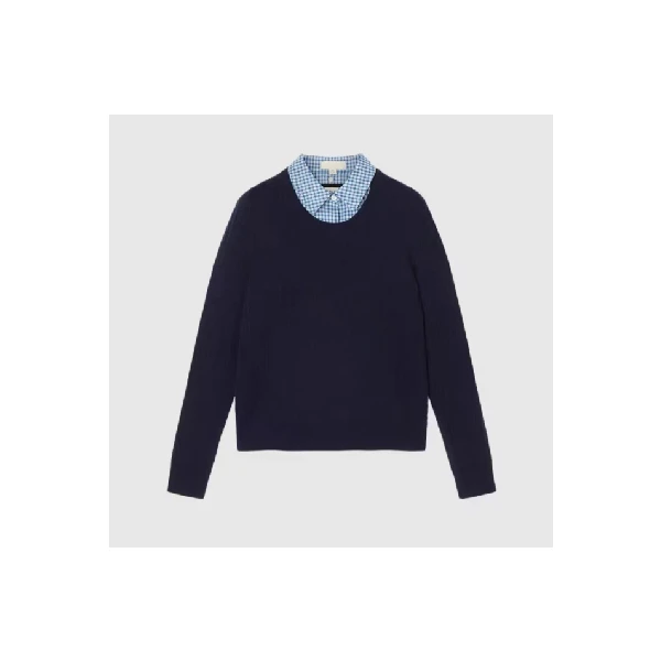 25年秋季绞花针织假两件