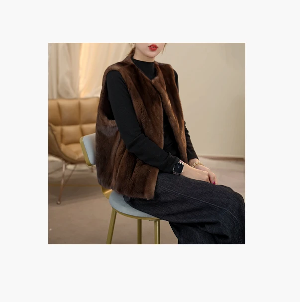 【断码捡漏】秋冬洋气纯色百搭时尚减龄设计感咖色马甲