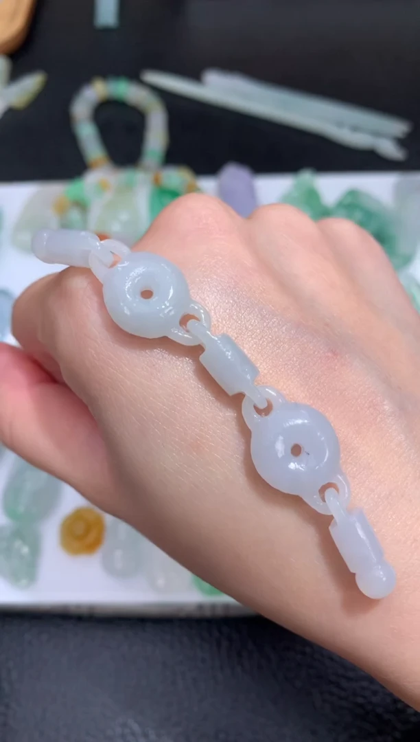 未镶嵌定制翡翠手链