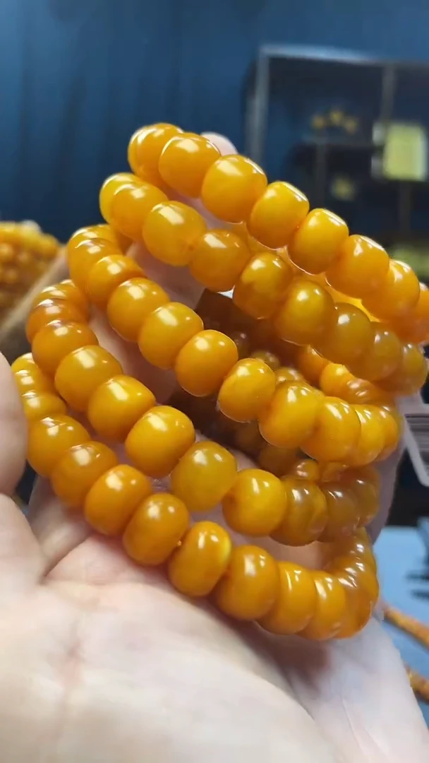 手串琥珀未镶嵌蜜蜡老型手串（多样性发其一）