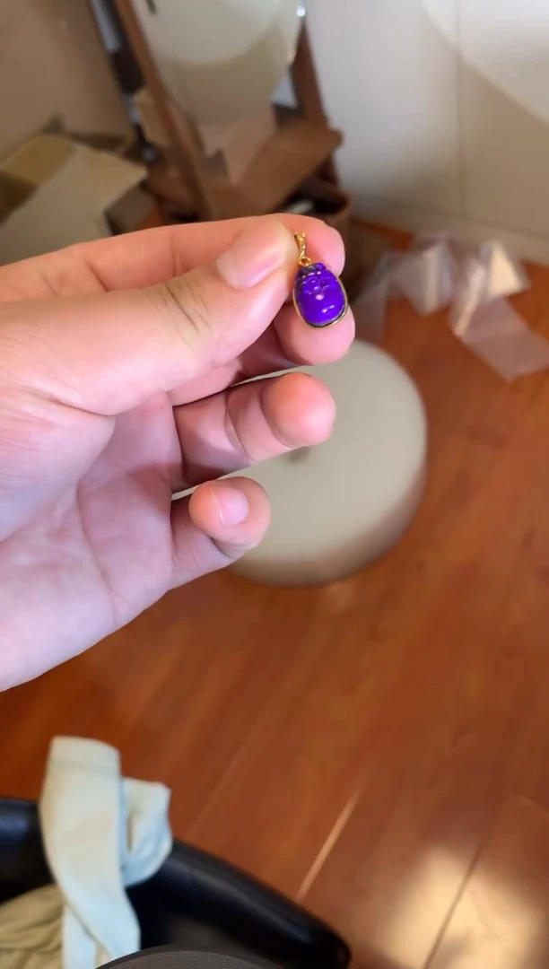 苏纪石（舒俱来）银S925镶嵌吊坠皓**参舒俱来