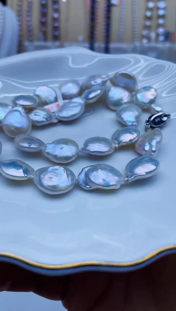 项链未镶嵌淡水珍珠项链多样性发其一
