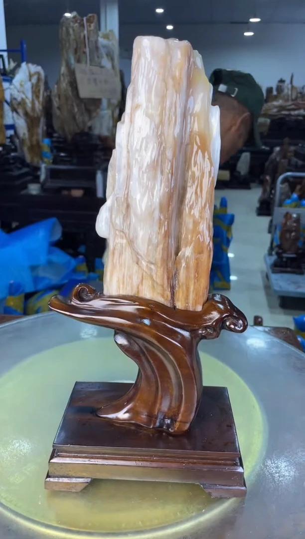 未镶嵌摆件硅化玉26