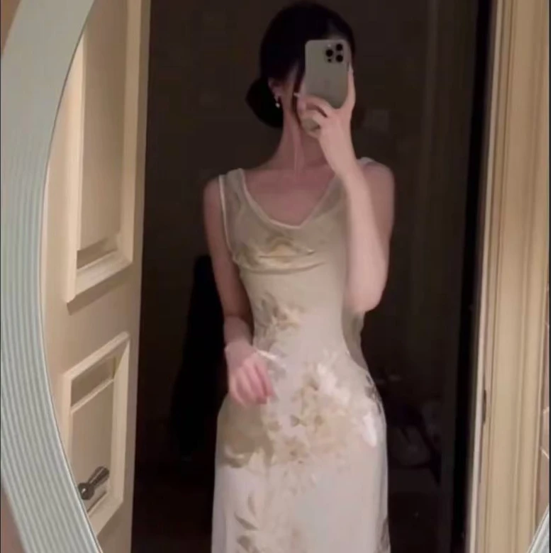 【薄荷雪糕】新中式国风改良旗袍2025高级感新款气质修饰收腰连衣裙