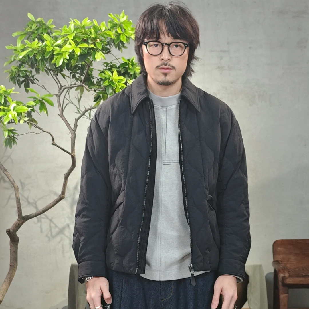 北纬三十度秋冬男士轻薄无领两面穿羽绒服保暖新中式禅意风