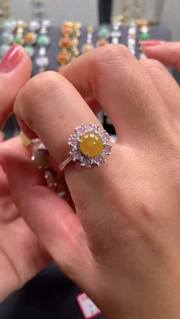 【闪购商品】翡翠戒指银S925镶嵌1111111111