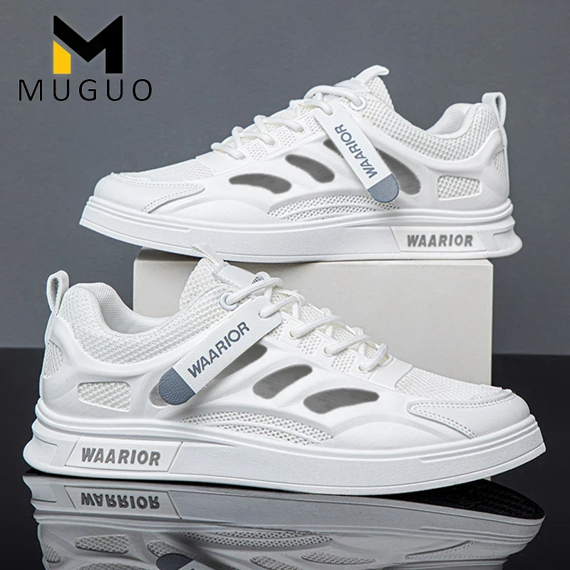 【夏季爆款】镂空溯溪鞋休闲软底潮流男鞋网面透气防滑涉水耐磨白色