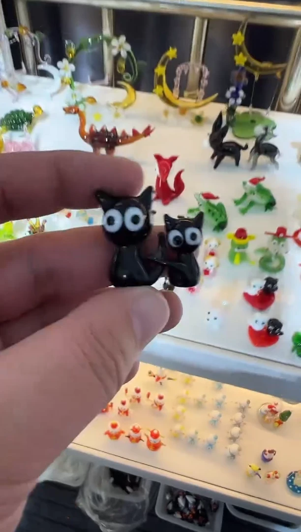 手工艺品琉璃笨*小猫
