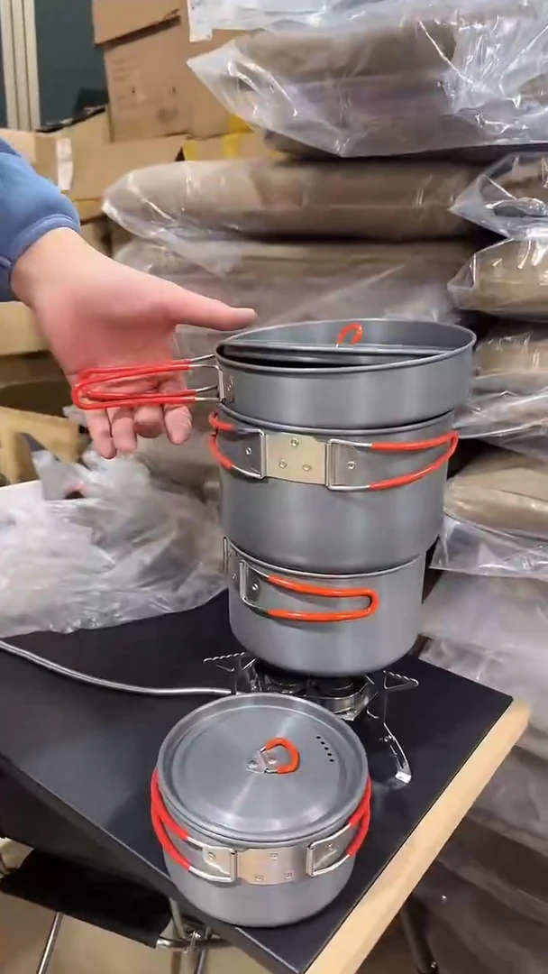 四件套带煎锅橘色手柄