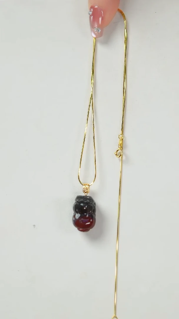 未镶嵌项链水晶JG-3 极光23天眼精雕貔貅项链