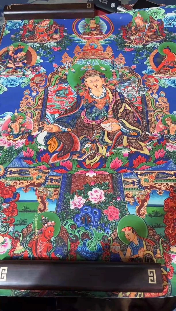 卷轴画龙妹唐卡直播tk16