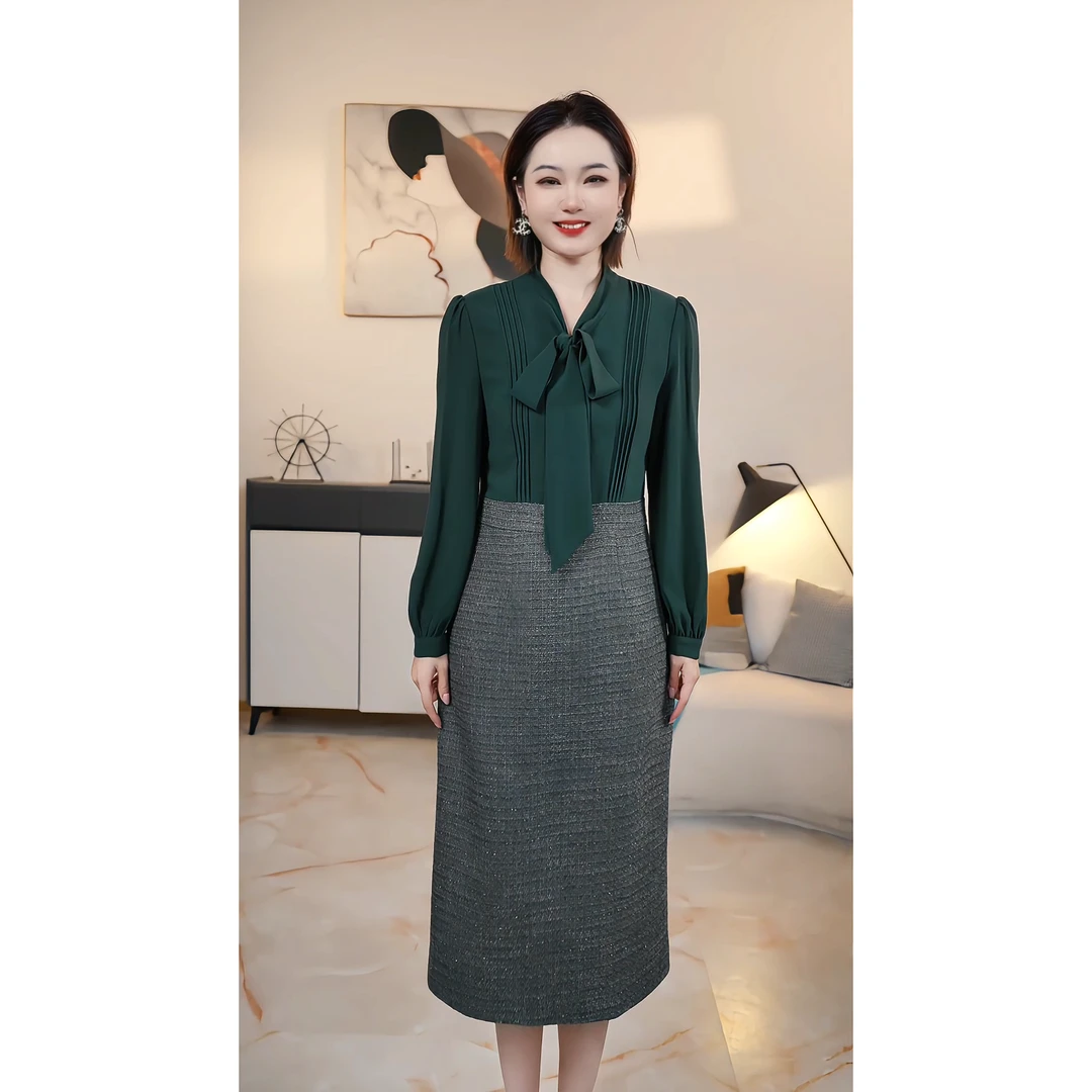 【撤柜清仓】A气质高端大码显瘦连衣裙 A72