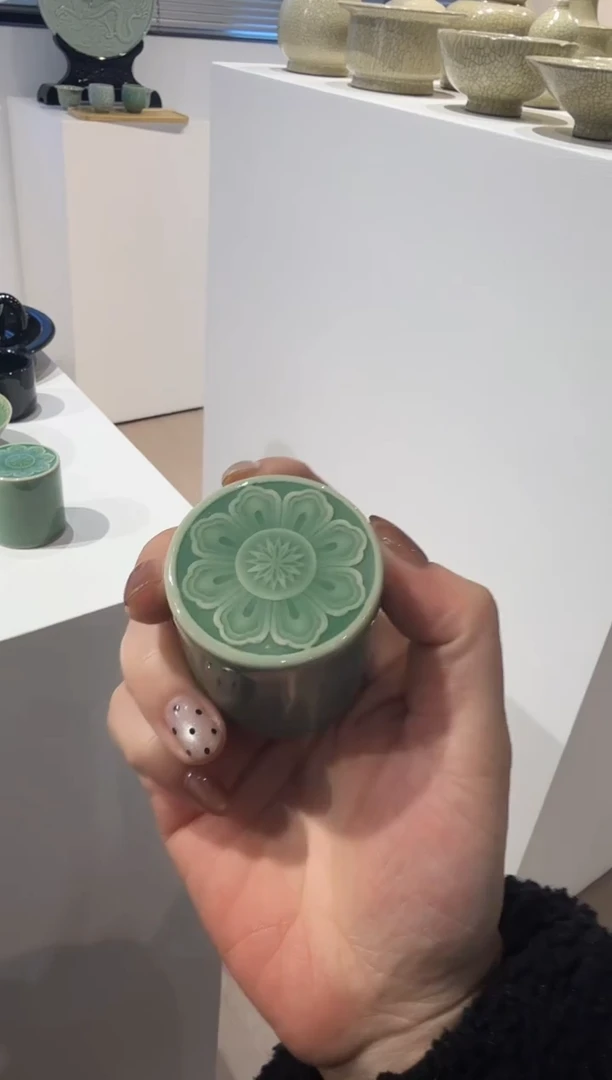 青瓷手工茶器包邮