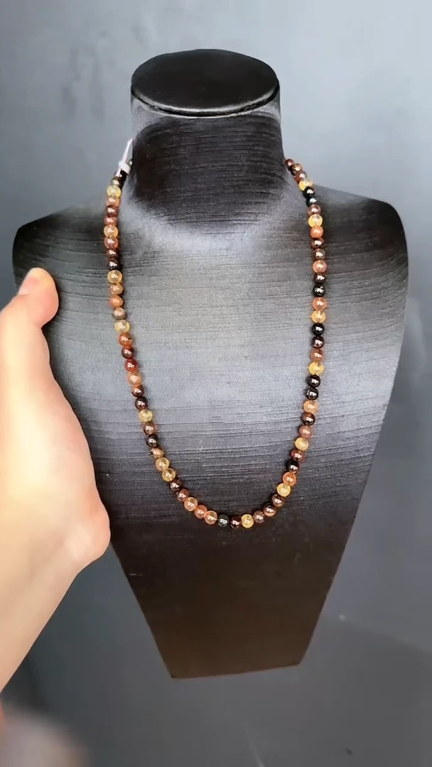 未镶嵌项链琥珀规格6微瑕多宝妈妈链#7