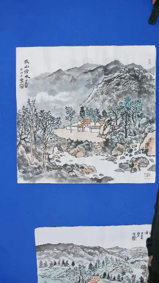 【闪购商品】国画国画杨立老师四尺斗方国画山水