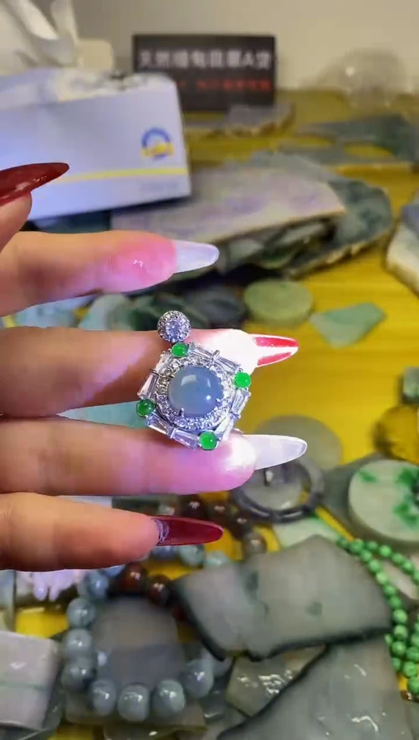 散珠翡翠天然缅甸翡翠A货093