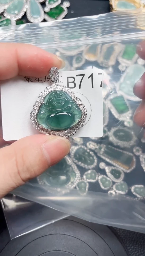 【闪购商品】翡翠颈饰未镶嵌 赠皮绳717