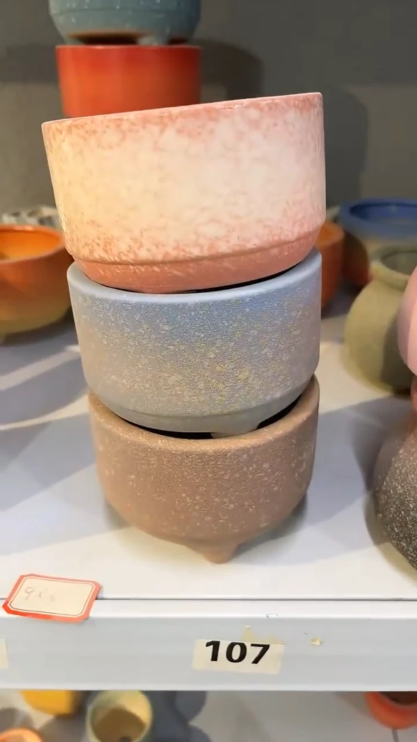 就****星麦饭石粗陶多肉花盆
