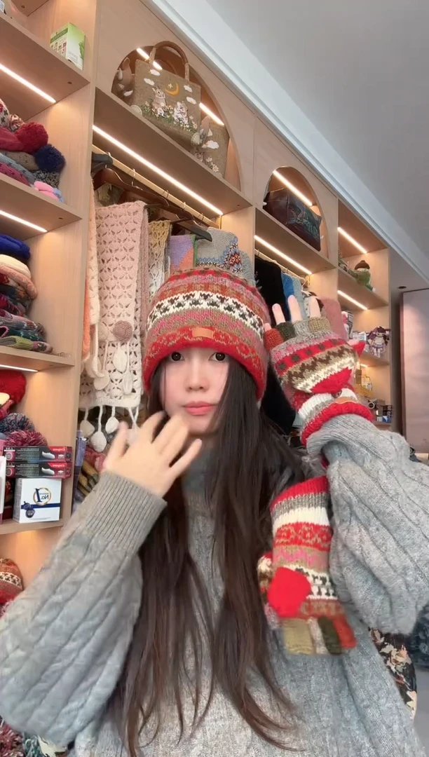 羊毛新年红套装