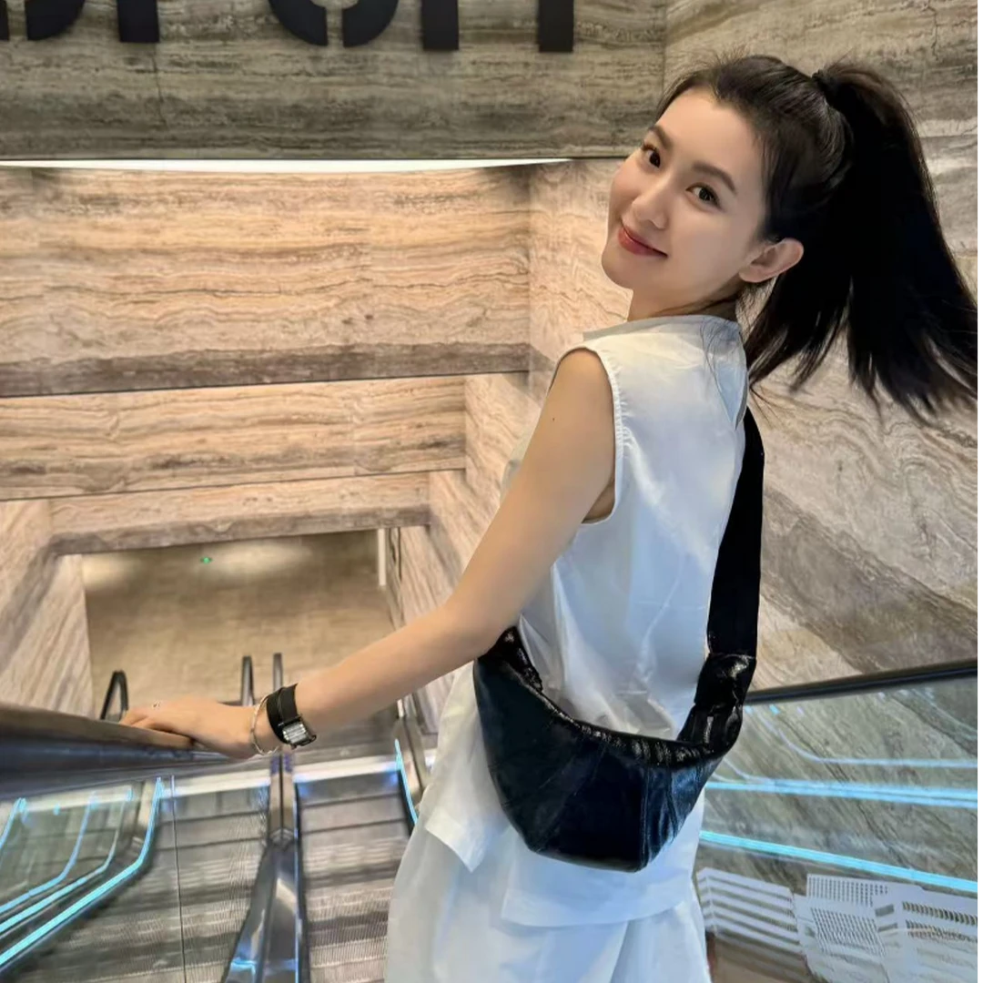 【大老板专属】牛角包经典舒适百搭女士单肩斜跨包