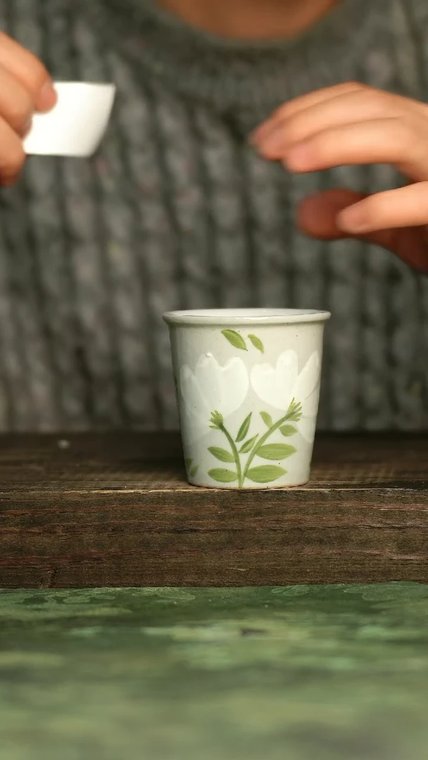 青诗集手工手绘瓷器