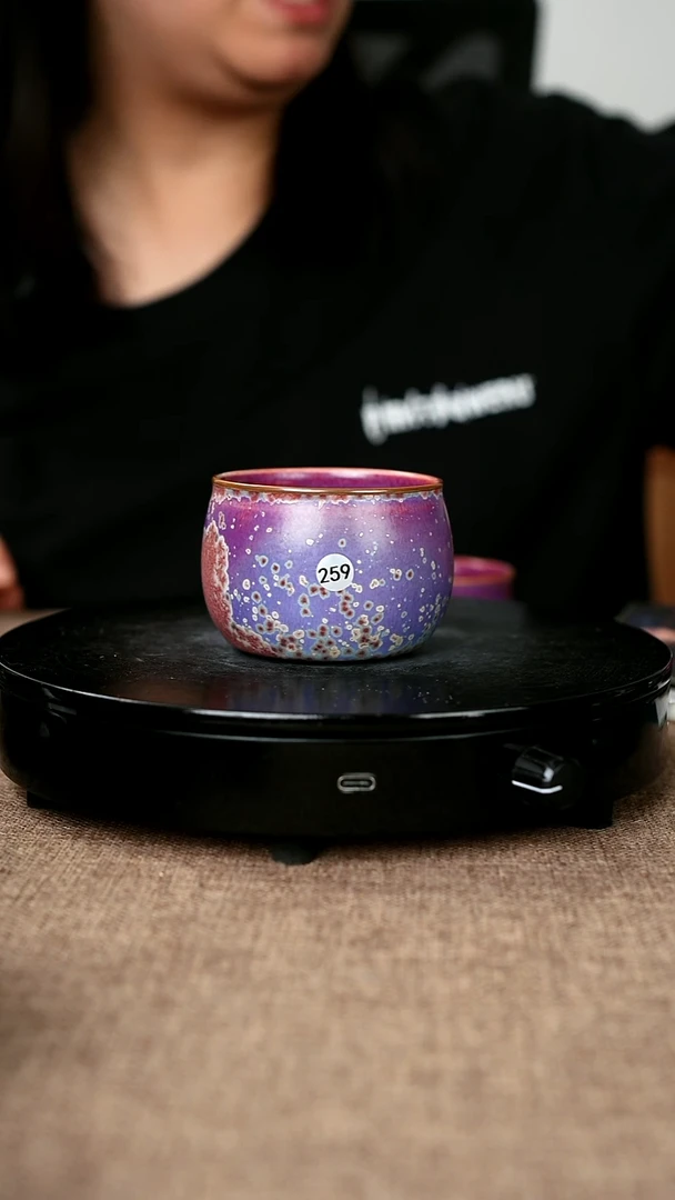 壶259#陈亚龙一级品原矿钧瓷钱袋杯