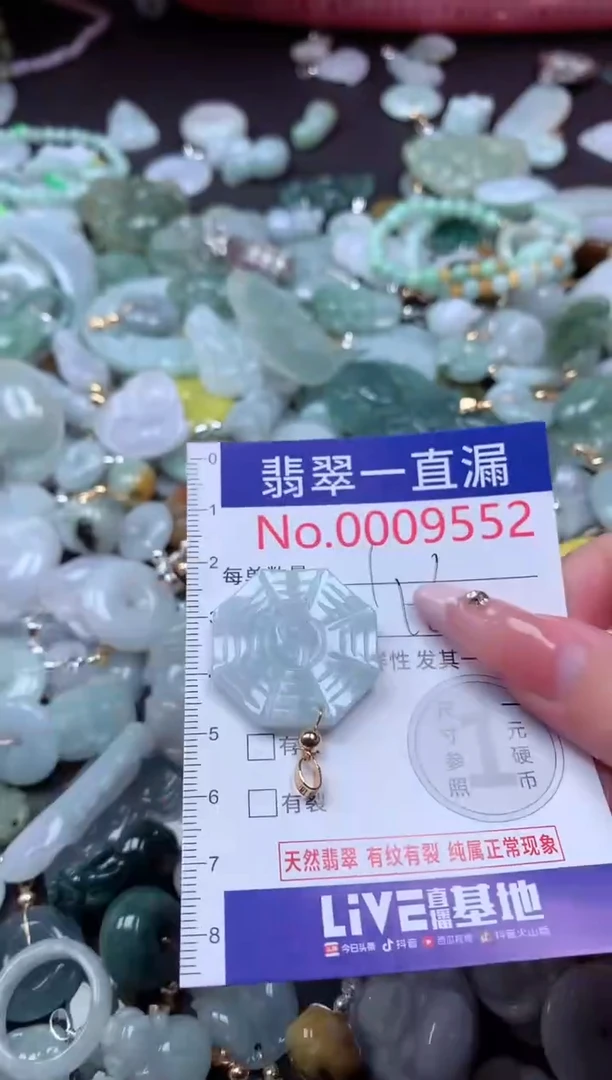 翡翠未镶嵌吊坠(不含链)9552