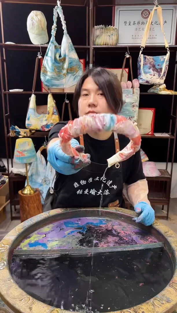 242非遗大漆漂漆发箍