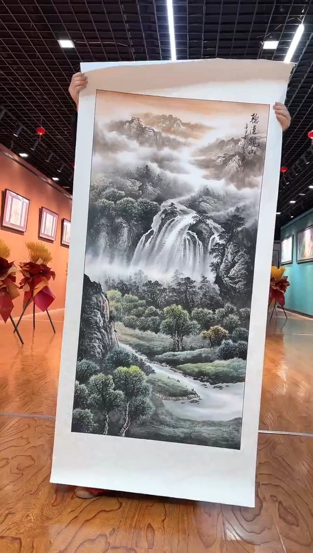 【闪购商品】国画周建真老师绘画作品带书19-128