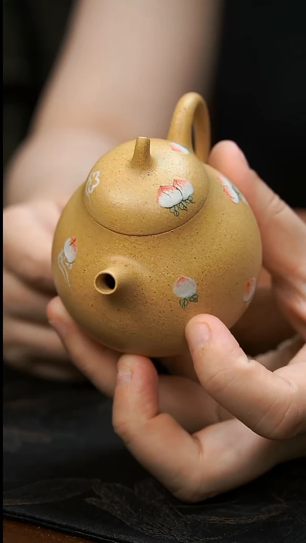 茶壶紫砂桃子茄瓜壶