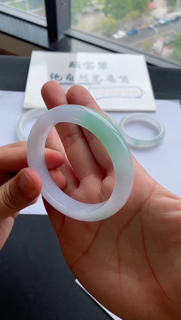 翡翠手镯未镶嵌65号59*13*9正圈