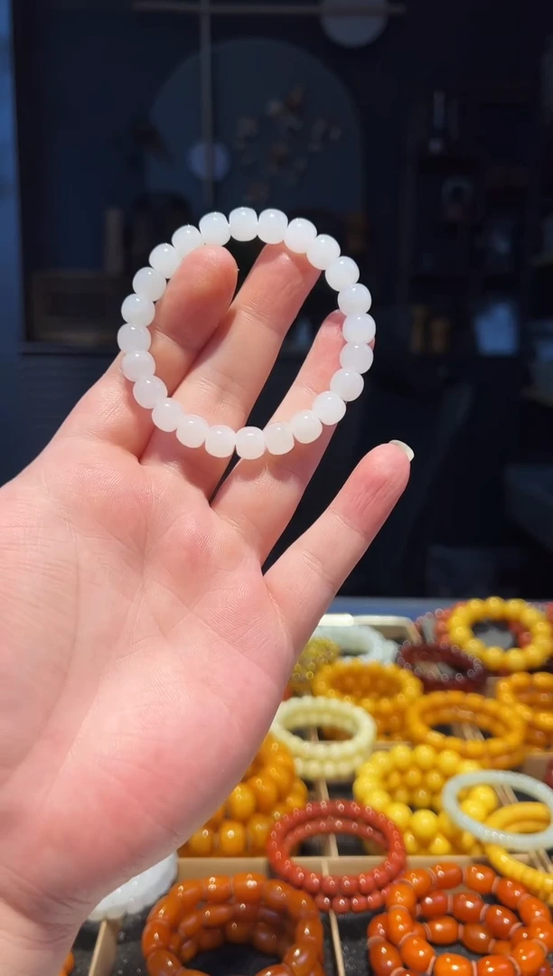 未镶嵌手串和田玉爱谁谁苹果圆9+