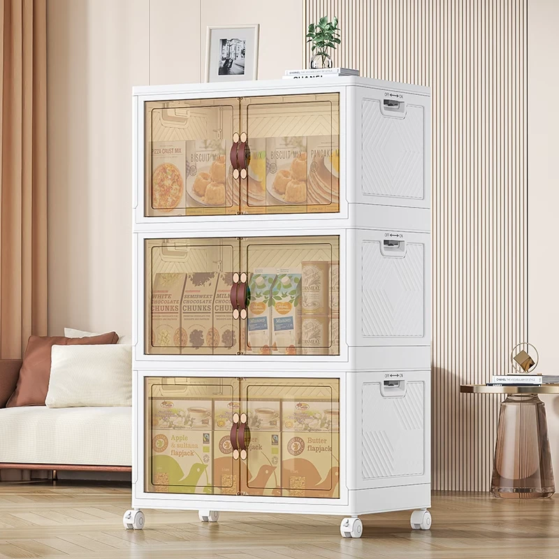 收纳柜折叠收纳箱家用玩具整理柜储物柜加厚零食柜置物飘窗柜鞋柜