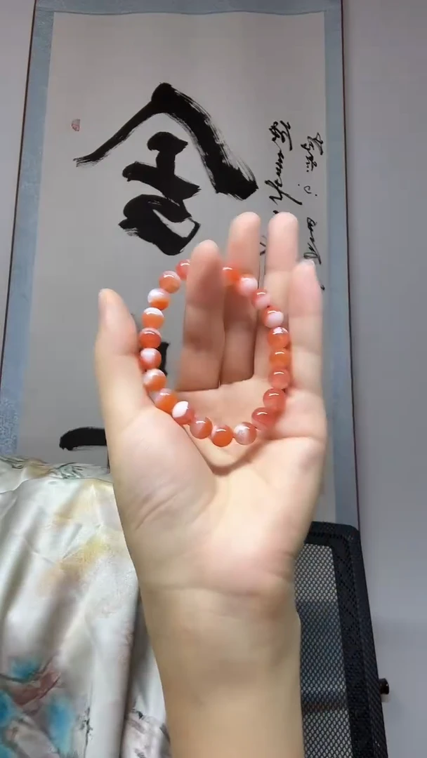 未镶嵌手串南红玛瑙卡8+