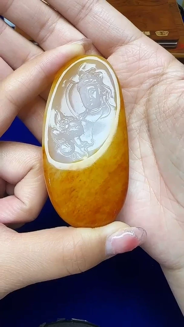 和田玉未镶嵌挂件1