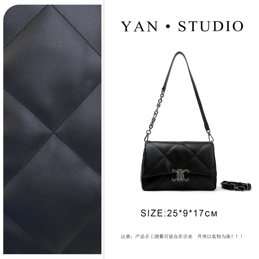 【艳姐甄选】中号 BF-66610-黑色-轻奢时尚百搭新款女包