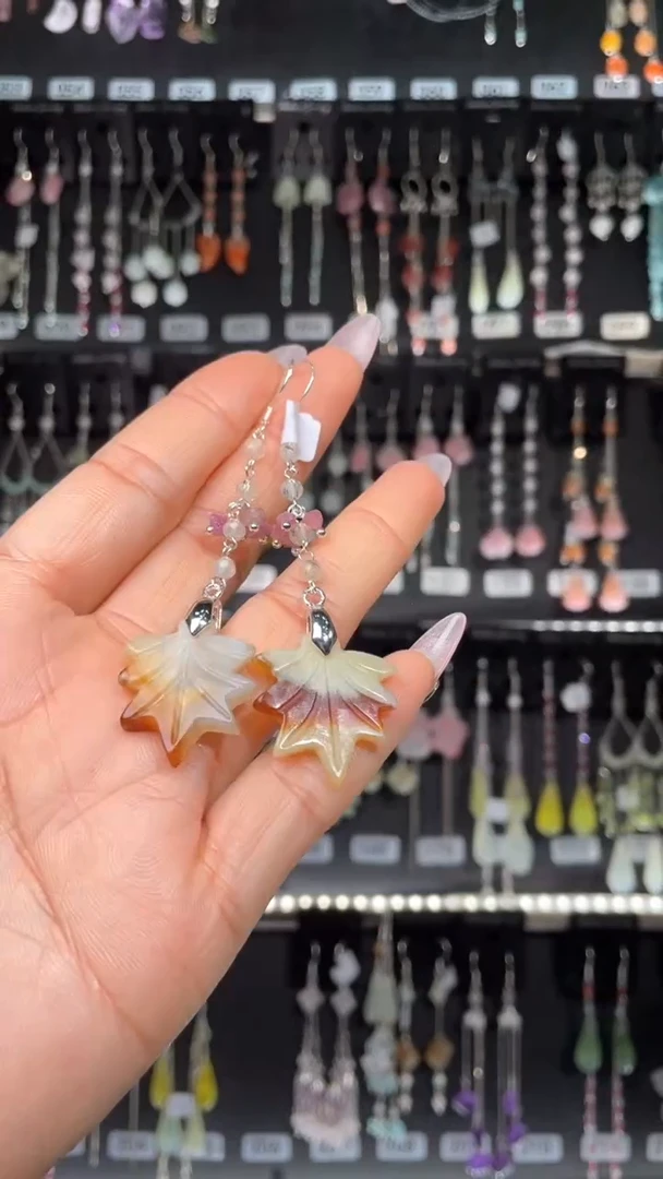 紫晶耳饰银S925镶嵌Cynthia