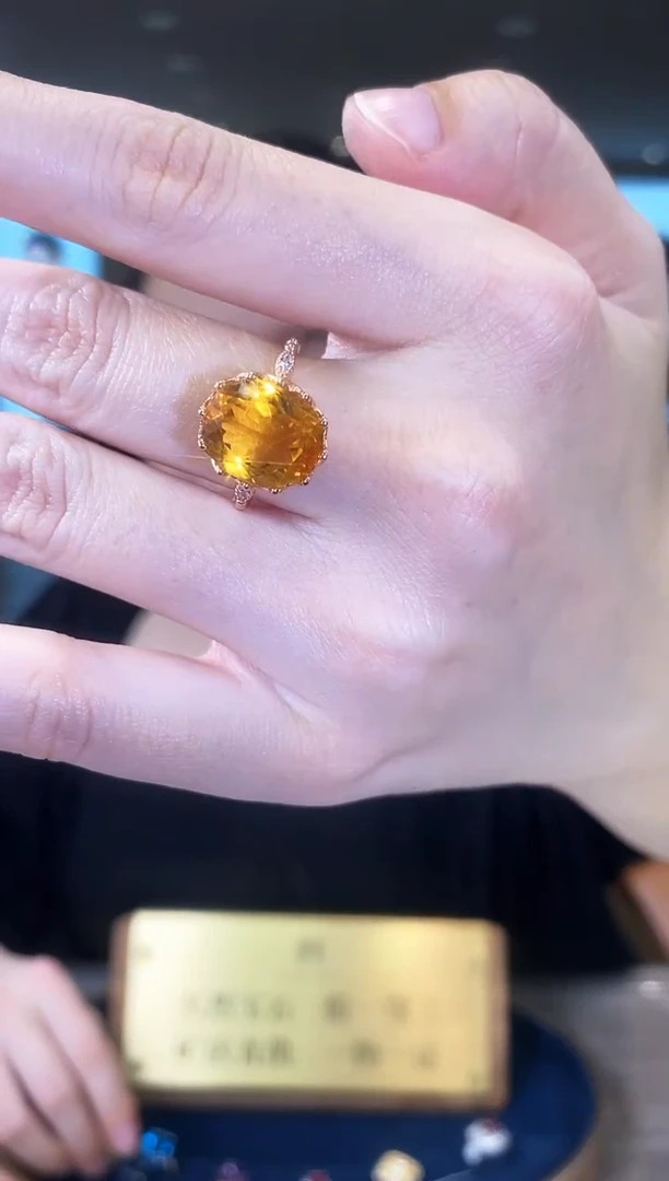 【闪购商品】水晶戒指银S925镶嵌09天然宝石