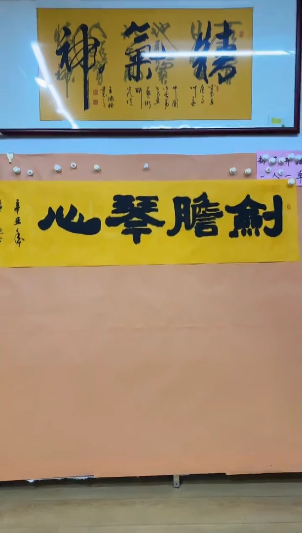 书法剑胆琴心作品